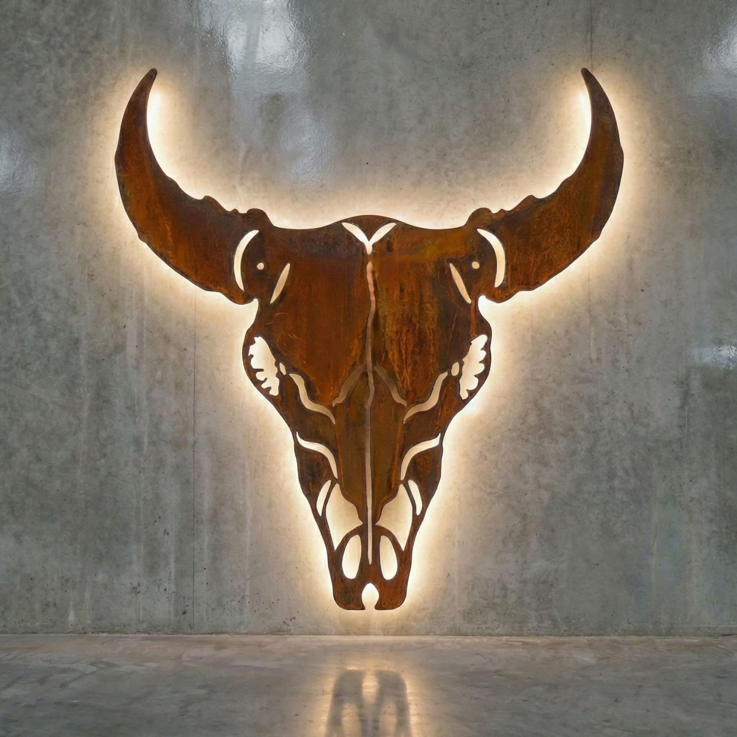 Bull Skull Wall Art - 1